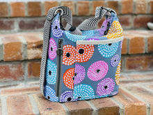 Load image into Gallery viewer, The Krystal Convertible Handbag in Modern Circles