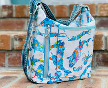 Load image into Gallery viewer, The Krystal Convertible Handbag in Sealife 1