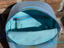Load image into Gallery viewer, The Mavpack Sling Bag in Iridescent Light Blue
