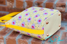 Load image into Gallery viewer, The Mini Krystal Convertible Handbag in yellow Floral Boho
