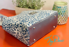 Load image into Gallery viewer, The Hope Handbag in Blue Leopard