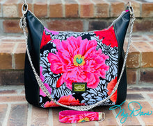 Load image into Gallery viewer, The UNG Hobo Handbag in Hot Pink Floral