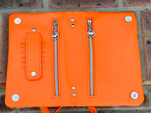 Load image into Gallery viewer, The Bend and Snap Clutch in Bright Floral and Orange