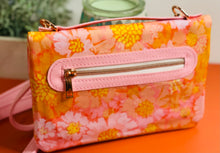 Load image into Gallery viewer, The Bend and Snap Clutch in Orange Floral