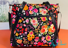 Load image into Gallery viewer, The Passion Flower Tote in Dark Floral