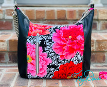 Load image into Gallery viewer, The UNG Hobo Handbag in Hot Pink Floral
