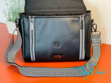 Load image into Gallery viewer, The Dani CC Convertble Crossbody Bag In Black Textured Marine Vinyl