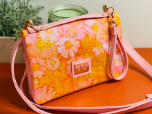 Load image into Gallery viewer, The Bend and Snap Clutch in Orange Floral