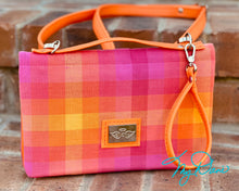 Load image into Gallery viewer, The Bend and Snap Clutch in Pink Plaid