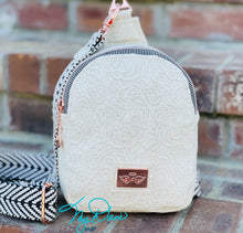 Load image into Gallery viewer, The MavPack Sling Bag in Off White Lace