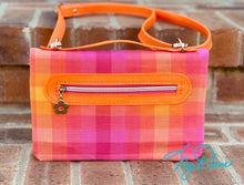 Load image into Gallery viewer, The Bend and Snap Clutch in Pink Plaid