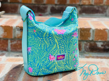 Load image into Gallery viewer, The Mini Krystal Convertible Handbag in Kaffe Turquoise