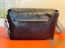 Load image into Gallery viewer, The Dani CC Convertble Crossbody Bag In Black Textured Marine Vinyl