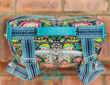 Load image into Gallery viewer, The Guardian Anti-Theft Backpack in Green Boho Floral