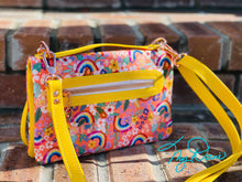 Load image into Gallery viewer, The Bend and Snap Clutch in Rainbow Flowers