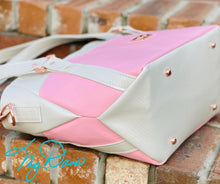 Load image into Gallery viewer, The Hireath Handbag in Pink and Textured White