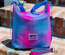 Load image into Gallery viewer, The Krystal Convertible Handbag in AG Purple Plaid