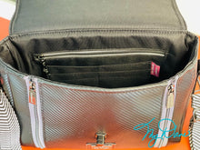 Load image into Gallery viewer, The Dani CC Convertble Crossbody Bag In Black Textured Marine Vinyl