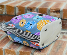 Load image into Gallery viewer, The Krystal Convertible Handbag in Modern Circles
