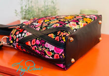 Load image into Gallery viewer, The Passion Flower Tote in Dark Floral
