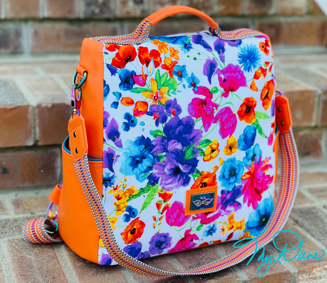 The Guardian Anti-Theft Backpack in Bright Floral