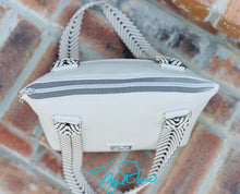 Load image into Gallery viewer, The Lola Handbag in White Textured marine vinyl
