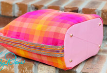 Load image into Gallery viewer, The Krystal Convertible Handbag in AG Pink Plaid
