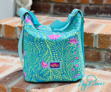 Load image into Gallery viewer, The Mini Krystal Convertible Handbag in Kaffe Turquoise
