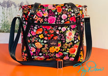 Load image into Gallery viewer, The Passion Flower Tote in Dark Floral
