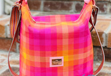 Load image into Gallery viewer, The Krystal Convertible Handbag in AG Pink Plaid
