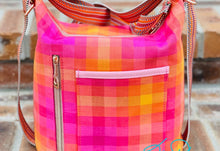 Load image into Gallery viewer, The Krystal Convertible Handbag in AG Pink Plaid
