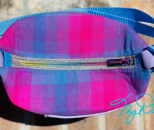 Load image into Gallery viewer, The Krystal Convertible Handbag in AG Purple Plaid
