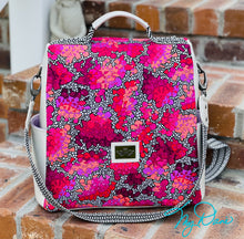 Load image into Gallery viewer, The Guardian Anti-Theft Backpack In Geo Hot pink
