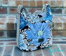 Load image into Gallery viewer, The Krystal Convertible Handbag in Kaffe Lavender Floral
