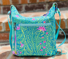 Load image into Gallery viewer, The Mini Krystal Convertible Handbag in Kaffe Turquoise
