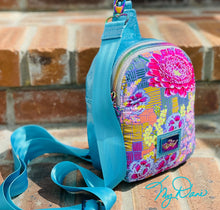 Load image into Gallery viewer, The MavPack in Turquoise Sparkle and bright Floral
