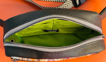 Load image into Gallery viewer, The Joey Dog Walking Bag in Modern Black with Dog Print
