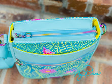 Load image into Gallery viewer, The Plumeria Crossbody in Kaffe Turquoise
