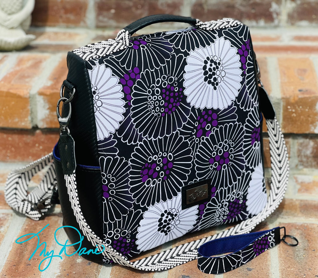 The Guardian Anti-Theft Backpack in Purple Floral