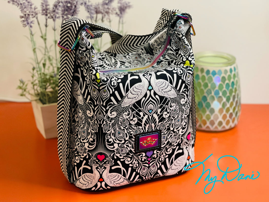 The Mini Krystal Convertible Handbag in Tula Peacock