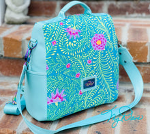 Load image into Gallery viewer, The Mini Guardian Anti-Theft Backpack in Kaffe Turquoise
