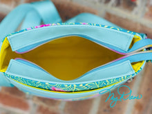 Load image into Gallery viewer, The Plumeria Crossbody in Kaffe Turquoise
